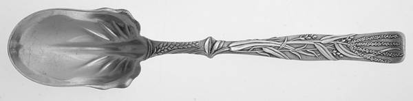 Vine-Multi Motif (Sterling, 1872) Solid Salad Serving Spoon