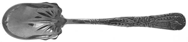 Vine-Multi Motif (Sterling, 1872) Solid Salad Serving Spoon