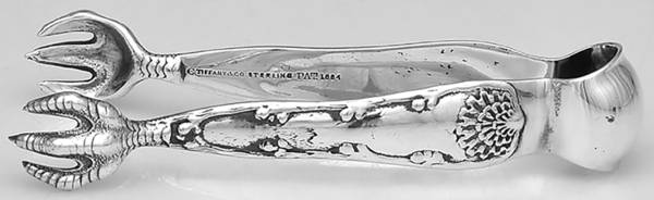 Wave Edge (Sterling, 1884) Small Solid Tete A Tete Tongs