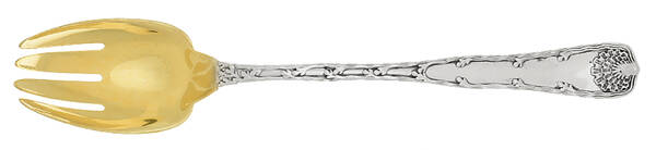 Wave Edge (Sterling, 1884) Seafood Serving Fork Solid Piece