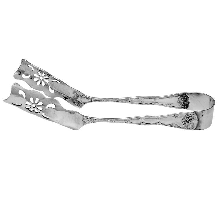 Wave Edge (Sterling, 1884) Asparagus Tongs Individual Solid HC