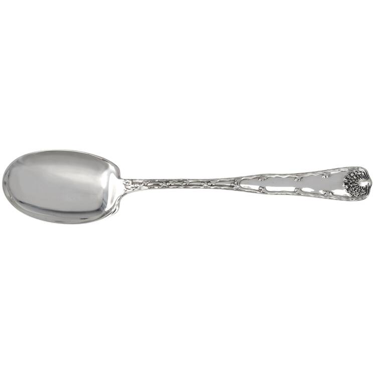 Wave Edge (Sterling, 1884) Solid Salad Serving Spoon