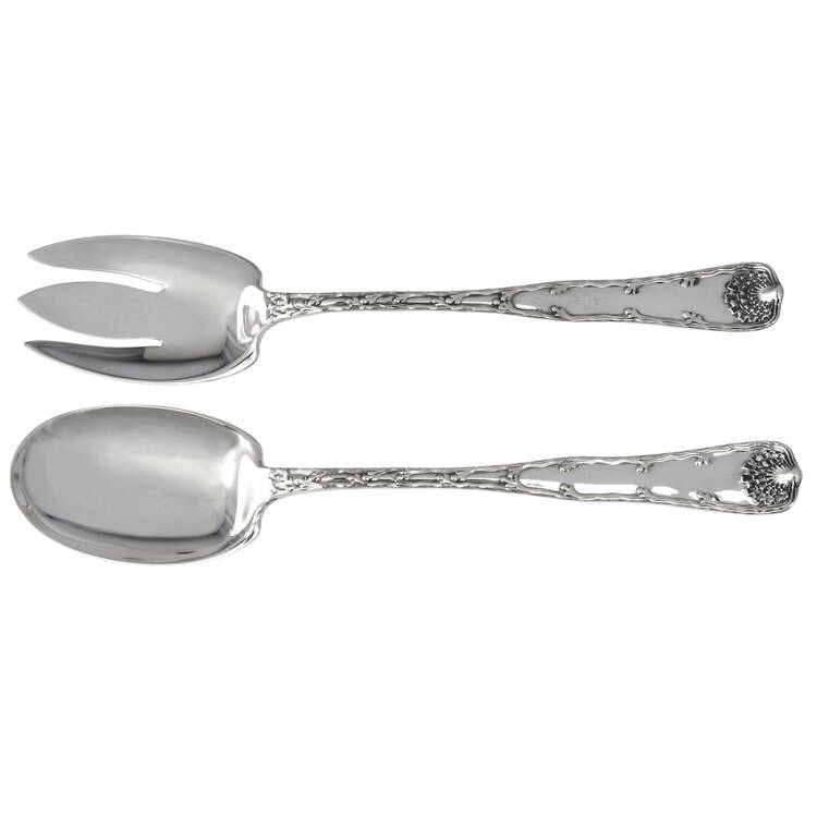 Wave Edge (Sterling, 1884) (2 Pc) Solid Salad Set