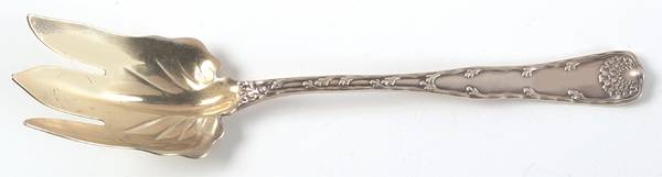 Wave Edge (Sterling, 1884) Solid Salad Serving Fork