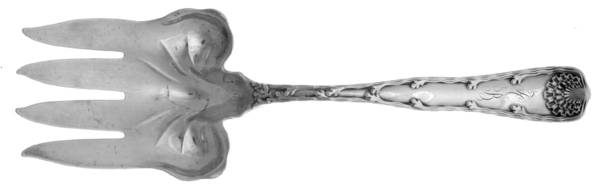 Wave Edge (Sterling, 1884) Large Solid Fish Serving Fork