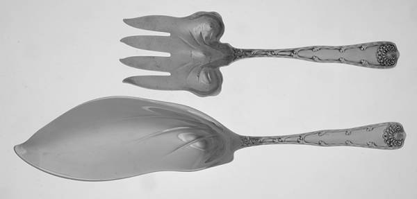 Wave Edge (Sterling, 1884) 2 Piece Large Solid Fish Serving Set