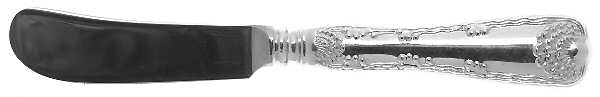 Wave Edge (Sterling, 1884) Butter Spreader Hollow Hdl-Paddle/Stainless Blade
