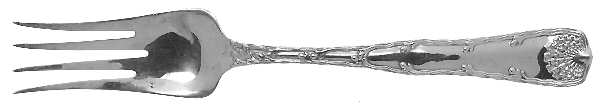 Wave Edge (Sterling, 1884) Large Solid Cold Meat Serving Fork