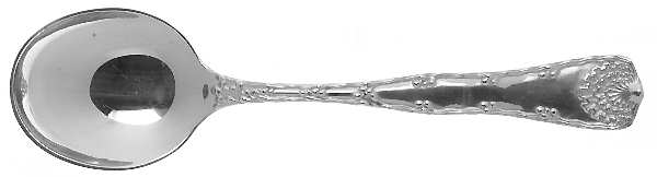 Wave Edge (Sterling, 1884) Round Bowl Soup Spoon (Cream Soup)
