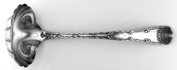 Wave Edge (Sterling, 1884) Solid Oyster Ladle with Fluted Bowl