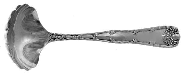 Wave Edge (Sterling, 1884) Gravy Ladle with Hemispherical Bowl