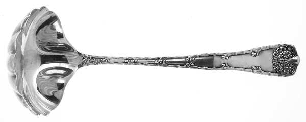 Wave Edge (Sterling, 1884) Oyster Ladle with Hemispherical Bowl