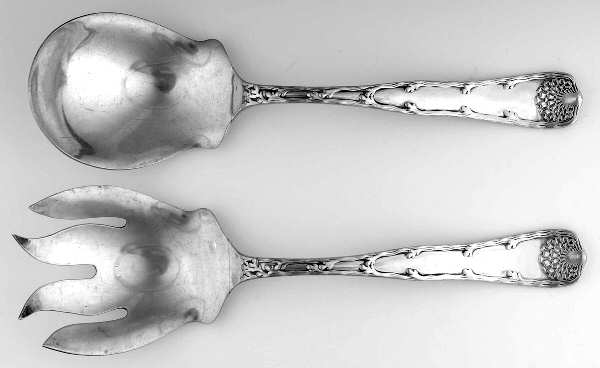 Wave Edge (Sterling, 1884) Solid 2-Piece Vegetable Serving Set