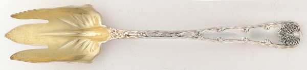 Wave Edge (Sterling, 1884) Oversize Solid Salad Servng Fork