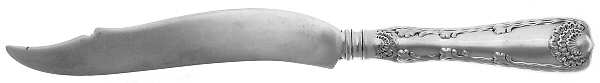 Wave Edge (Sterling, 1884) Individual Hollow Handle Fish Knife-Sterling Blade
