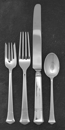 Windham (Sterling, 1923, No Monograms) 4 Piece Dinner Size Setting