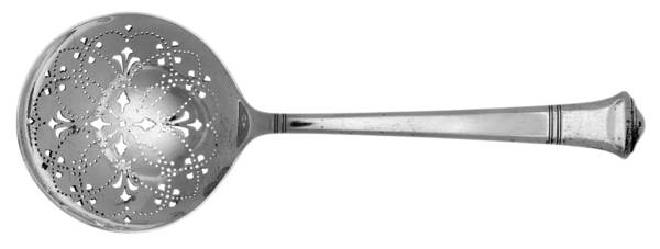 Windham (Sterling, 1923, No Monograms) Large Pierced Pea Serving Spoon