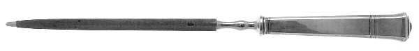 Windham (Sterling, 1923, No Monograms) Large Roast Steel Rod Knife Sharpener