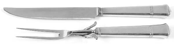 Windham (Sterling, 1923, No Monograms) Small Stainless Blade 2-Piece Steak Carving Set