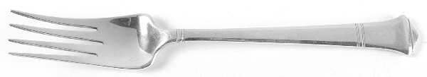 Windham (Sterling, 1923, No Monograms) Large Solid Cold Meat Serving Fork
