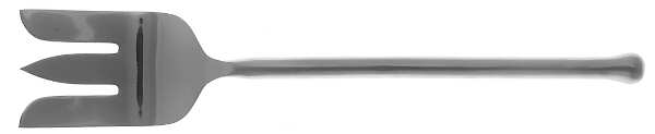 Exotique Platinum (Stainless) Large Solid Cold Meat Serving Fork