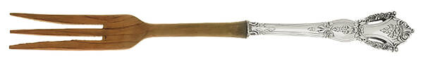 Beauvoir (Sterling, 1967) Salad Serving Fork Wooden Prongs