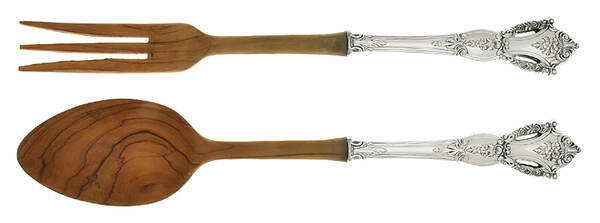 Beauvoir (Sterling, 1967) Wooden Bowl 2 Piece Salad Set