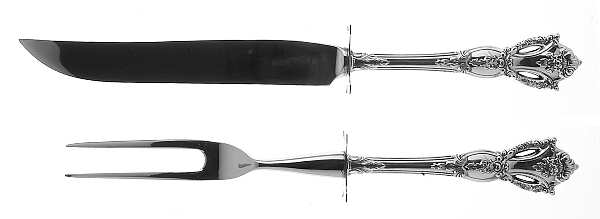 Beauvoir (Sterling, 1967) Small 2-Piece Steak Carving Set w/Stainless Blade