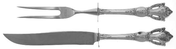 Beauvoir (Sterling, 1967) Small 2-Piece Steak Carving Set w/Stainless Blade