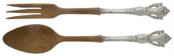 Beauvoir (Sterling, 1967) Wooden Bowl 2 Piece Salad Set