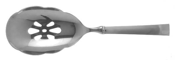 Continental (Sterling) Pierced Serving Spoon with Stainless Bowl