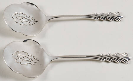 Crest of Arden (Sterling, 1954) Tomato Server, Solid Pieces - Set of 2