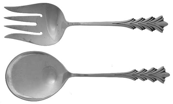 Crest of Arden (Sterling, 1954) (2 Pc) Solid Salad Set