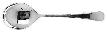 Feather Edge (Sterling, 1938, Round Bowl Soup Spoon (Cream Soup)