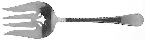 Feather Edge (Sterling, 1938, Solid Salad Serving Fork