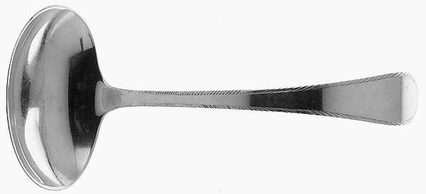 Feather Edge (Sterling, 1938, Solid Gravy Ladle