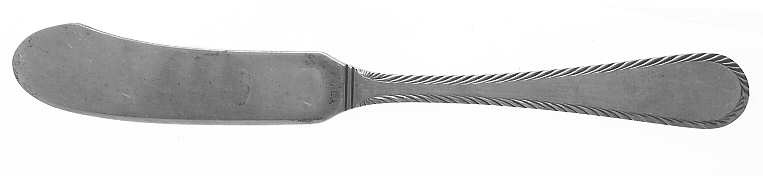 Feather Edge (Sterling, 1938, Flat Handle Butter Spreader