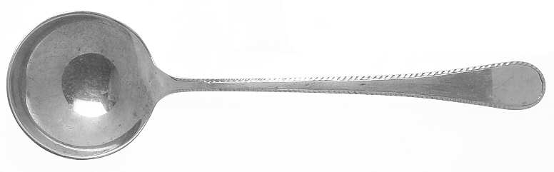 Feather Edge (Sterling, 1938, Round Bowl Soup Spoon (Bouillon)