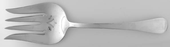Hannah Hull (Sterling, 1927-1974) Solid Salad Serving Fork