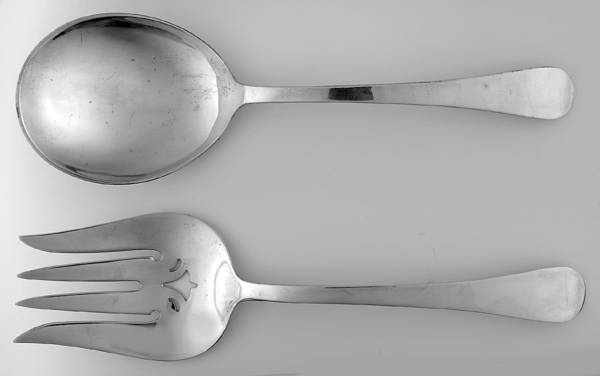 Hannah Hull (Sterling, 1927-1974) (2 Pc) Solid Salad Set