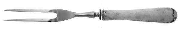 Hannah Hull (Sterling, 1927-1974) Large Stainless-Prong Roast Carving Fork