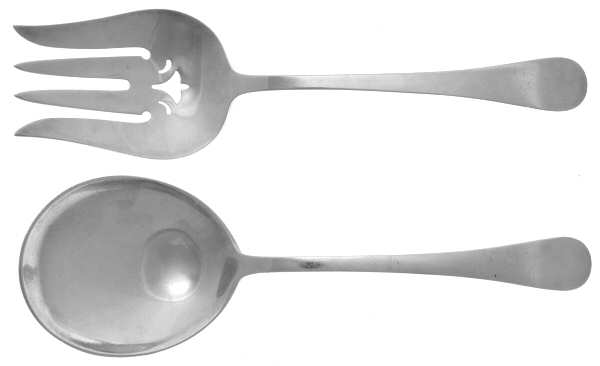 Hannah Hull (Sterling, 1927-1974) (2 Pc) Solid Salad Set
