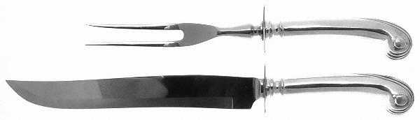 Onslow (Sterling, 1931-1974) Large 2-Piece Roast Carving Set with Stainless Blade