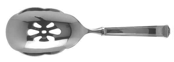 Pantheon (Sterling) Pierced Serving Spoon with Stainless Bowl