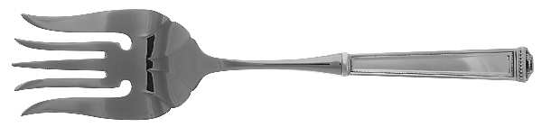 Pantheon (Sterling) Large Stainless-Tine Cold Meat Serving Fork