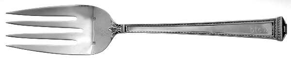 Pantheon (Sterling) Large Solid Cold Meat Serving Fork