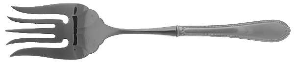 Triumph (Sterling) Large Stainless-Tine Cold Meat Serving Fork