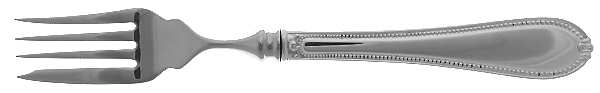 Triumph (Sterling) Individual Hollow Fish Fork, Stainless Tines