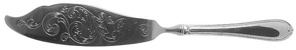 Triumph (Sterling) Engraved Fish Serving Knife-Stainless Blade