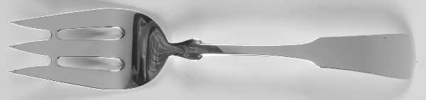 1690 (Sterling, 1979) Large Solid Cold Meat Serving Fork